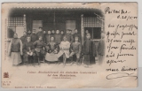 Dt. Auslandspostämter, China, 1901, Boxeraufstand, Feldpost- Postkarte, von Tongku nach Nossen