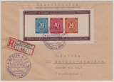 Kontrollrat / Berlin, 1946, Mi.- Nrn.: Bl. 12A + B , je als Einschreiben- Ortsbrief innerhalb von Berlin, von Berlin- C2 nach Berlin Staacken