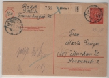 D, Kontrollrat / OST, 1948,  GS.- Mi.- Nr.: 955, gebraucht als Notpaketkarte für 1 Paket von Görlitz nach Muskau, Befund Schlegel BPP!