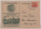 Berlin, 1950, 8 Pfg. - Sonder- GS (Mi.- Nr.: P 10), gelaufen  innerhalb von Berlin