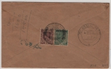Burma, 1932 (?), 1,5 Anna MiF rs. auf Fernbrief (mit Zensur!), von Kyauktan / Rangoon (?) nach Kilasavalpatti