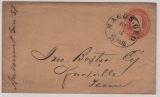 USA, 1857 (?) 3 Ct.- GS- Umschlag, gelaufen als Fernbrief von Macon nach Knoxville. Dekorativ!