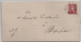 DR, Pfennige, 1878, Mi.- Nr.: 33 als EF auf Fernbrief von Kreiensen (AD- Braunschweig-Stempel) nach Wolfenbüttel