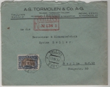 Estland, 1930, 40 Mk. EF auf Auslands- Einschreiben von Tallin nach Berlin