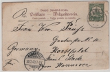 DSWA, 1903, Mi.- Nr.: 12, als EF auf Fern- Bildpostkarte gelaufen von Omaruru nach Harsefeld (D.)