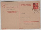 DDR, 1952, 20 Pfg.- Antwort- Überdruck- GS-Karte (F- Teil), Mi.- Nr.: P 43 F, gelaufen (?) von Altenburg nach Bad Harzburg