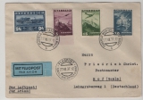 Österreich, 1937, 64 Gr. MiF auf Luftpost- Auslandsbrief von Wien (2 versch. Stempel!) nach Hof (D.)