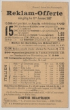 Belgien, 1896, 5 Ct. EF auf Werbe- Drucksachen Auslandspostkarte von Etterbeek nach Berlin, rs. Briefmarkenwerbung!