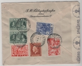 Griechenland, 1940, 17 Dr. MiF rs. auf Luftpost- Auslandsbrief von Athen nach Berlin, mit Gr. + Dt. Zensur
