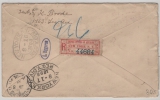USA, 1893, 10 Ct.- GS- Umschlag (Columbus GS!) + 13 Ct. Zusatzfr., als R.- Auslansbrief von New York nach Königsberg