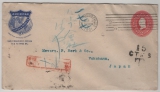 USA, 1901, 2 Ct.- GS- Umschlag + Nachportostempel (15 Ct.), als Auslansbrief von San Francisco nach Yokohama