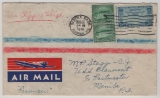 USA, 1936, 75 Ct. in MiF auf Luftpost- Auslandsbrief von Seattle nach Manila