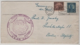 USA, 1929, 1,05 D. MiF auf Zeppelin- Auslandsbrief (zur Weltrundfahrt) von New York via Friedrichshafen nach Berlin