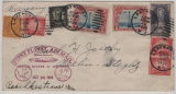USA, 1928, 1,05 D. MiF(vs. + rs.) auf Zeppelin- Auslandsbrief (zum Erstflug USA- D.) von Lakehurst via Friedrichshafen nach Berlin