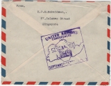 Malaya, ca. 1947- 49, kl. Lot mit 6 Lupo- Auslandsbriefen, je mit teils dekorativer MIF, alle von Singapore nach Schleswig