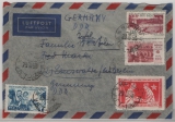 Vietnam (Nord), 1958, 450 D. MiF vs. + rs. auf Luftpost- Auslandsbrief von Ha Noi nach Eberswalde