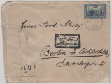 Osmanisches Reich, Syrien, 1916, 1 P. EF auf Auslandsbrief (mit zweifacher Zensur!) von Alexandretta nach Berlin