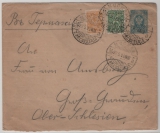 Russisches Zarenreich, 1912, 7 Kop.- GS- Umschlag + 3 Kop. Zusatz als Auslandsbrief von Moskau nach Groß- G... (D.)