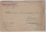 UDSSR, 1922, 2500 R.- Überdruckwert (4x, rs.) als MeF auf Auslandsbrief von Moskau nach Werdau (D.)