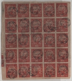UDSSR, 1922, 1000 R. (30x, vs. +  rs.) als MeF auf R.- Auslandsbrief von Petrograd nach Berlin