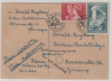 Griechenland, 1956, 1305 Dr. (?) MiF auf Olympia Postkarte von Olympia (?) via Melbourne (Australen) nach Berlin!
