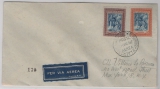 Vatkan, 1947, 75 Lire MiF auf Auslands- Luftpostbrief vom Vatkan nach New York (USA)