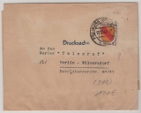 FRZ / Allgem. Ausg., 1946, Mi.- Nr.: 4 als EF auf Fern- Drucksachen- Streifband von Freiburg nach Berlin. Sehr selten!