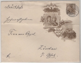 DR, Dt. Kaiserreich, 1906, Mi.- Nr.: 69 / als 3 RPfg.- privat- GS- Umschlag, als Drucksachen- Fernbrief von Dresden nach Zöschau