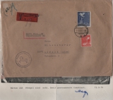 Kontrollrat- WEST, 1948, Mi.- Nrn.: 945 + 962 in MiF auf Behörden Fern- Wertbrief von Hildesheim nach Alfeld, Befund Schlegel BPP!