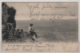 DSWA, 1905, Feldpost- Ansichtskarte von Okahandja nach Schwarzbach (D)