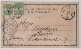 St. Thomas, 1902, 1Ct. (2x) als MeF auf Auslands- Bildpostkarte von St. Thomas nach Berlin, selten!