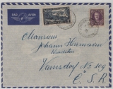 Monaco, 1938, 2,5 Fr. MiF auf Luftpost- Auslandsbrief von Monte Carlo nach Varnsdorf (C.S.R.)! Seltene Destination!