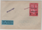 USA, 1936, Raketenpost, mit 75 Ct.- Beförderungsmarke, nach New York