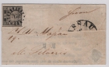 Bayern, 1850, Mi.- Nr.: 1 Ia als EF auf gr. Drucksachen- Briefstück, akt. FA Sem BPP; Marke e +e! + FA Brettl BPP! RR!