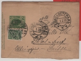 Russland, Zarenreich, 1913, 2 Kop.- GS- Streifband + 2 Kop. Zusatz, als Auslandsstreifband von ... nach Davos (CH)