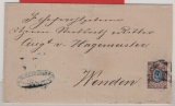 Russland, Zarenreich, 1867, 10 Kop. EF auf Fernbrief von Riga nach Wenden