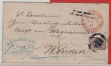 Russisches Zarenreich, 1865, 10 Kop. (Mi.- Nr.: 5) als EF auf Fernbrief  von Riga nach Wenden, => Lettland!