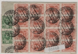Russisches Zarenreich, 1915, 20 Kop. MiF (rs.) auf Auslands-  von ... nach Serbien
