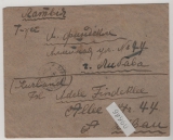 UDSSR (?), ca. 1922, 10 (15x) Kop. (rs.) MiF als Auslandsbrief von Nachitschewan, via Moskau nach Libau