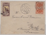 Russisches Zarenreich, 1905, 7 Kop. MiF auf Fernbrief von Riga nach Reval