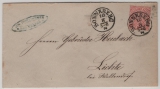 NDP, 1869, Mi.- Nr.: 21, EF als Fernbrief gelaufen von Sonneberg (T.+T. Stempel!) nach Lichte