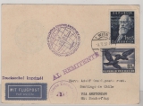 Österreich, 1952, 2,1 S. MiF auf Auslands- Flugpost- Drucksache, von Wien nach Santiage de Chile, mit Zensur