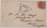 Südafrikanische Republik, 1901, 1 P. EF auf Fern- oder Auslandsbrief (?) von Pretoria nach Glenlyon (?)/ Beria? / Wurlau? Mit Zensur