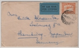 Süd- Afrika, 1932, 1 Sh. EF auf Luftpost- Auslandsbrief von Capetown, via Paris, nach Hamburg