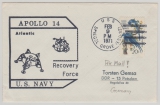 USA, Brief mit Stempel Apolo 14 Recovery Force USNavy, in die DDR, von 1971